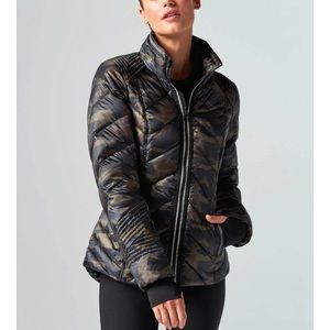 Blanc Noir Camo Reflective Puffer